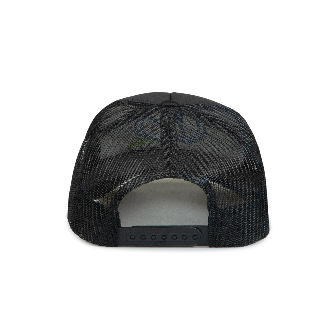 VANOSS® | BURNING TRUCKER HAT (BLACK)