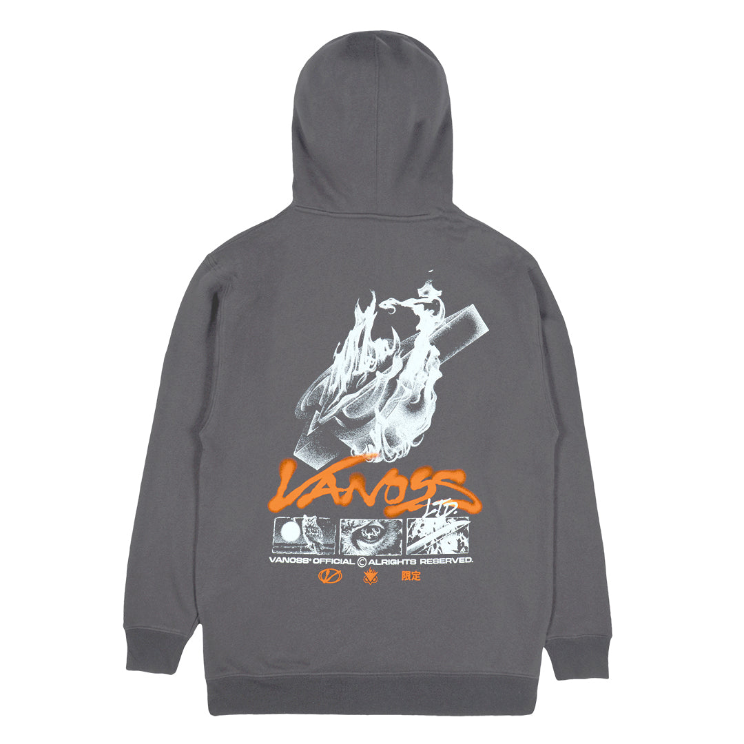 VANOSS® | BURNING HOODIE (PIGMENT BLACK)