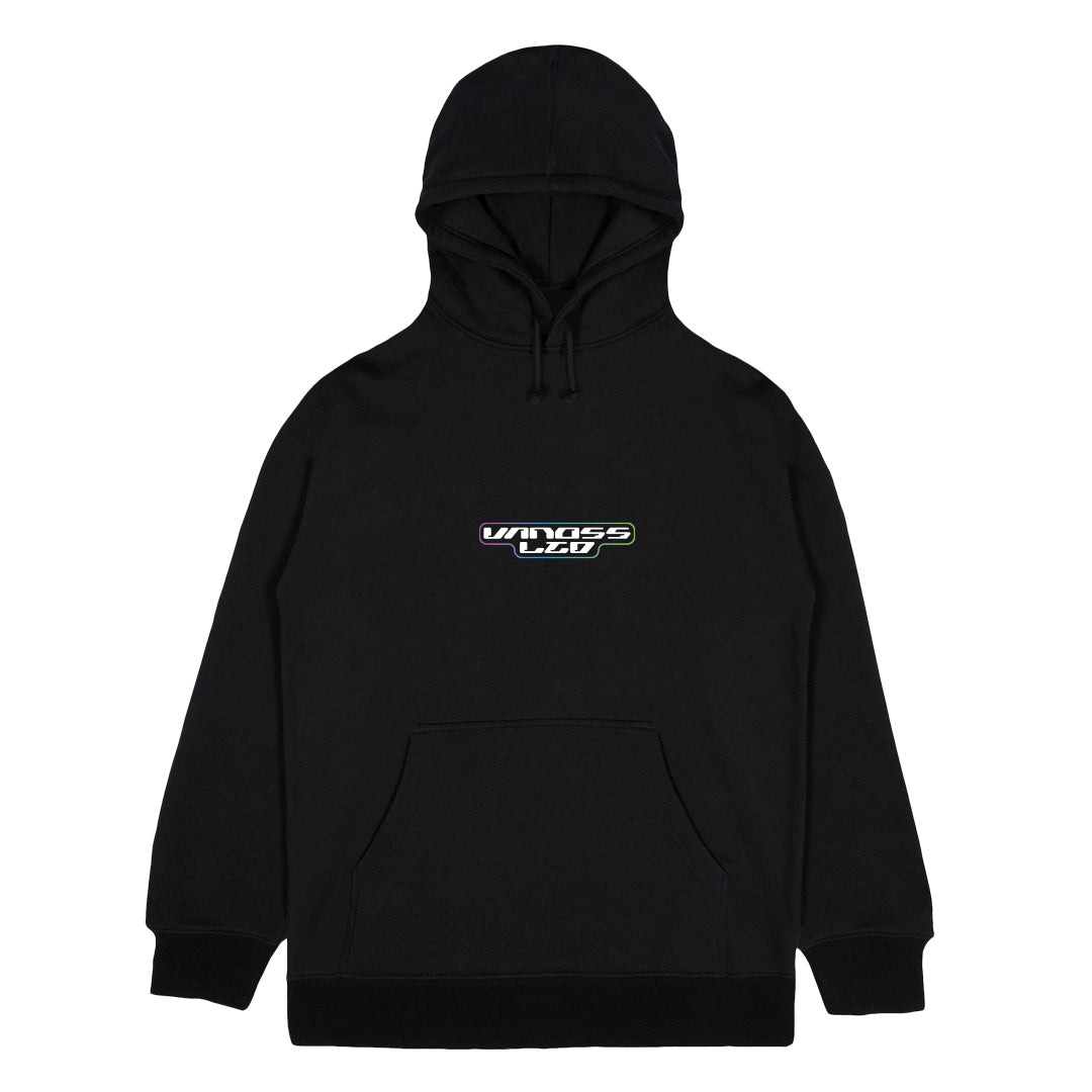 VANOSS® | WARPED HOODIE (BLACK) - VANOSS® Official