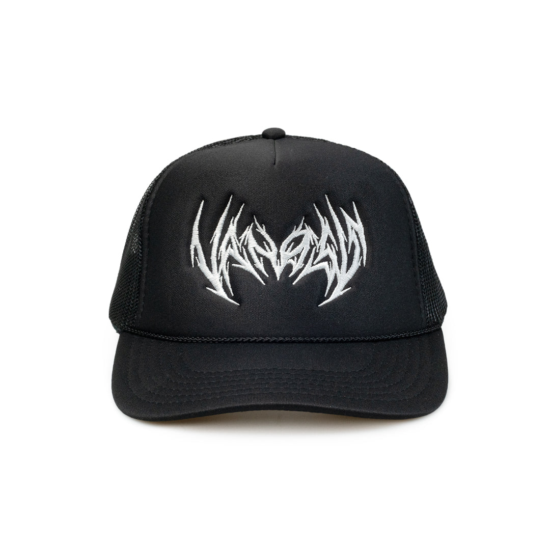 VANOSS® | METAL TRUCKER HAT (BLACK)