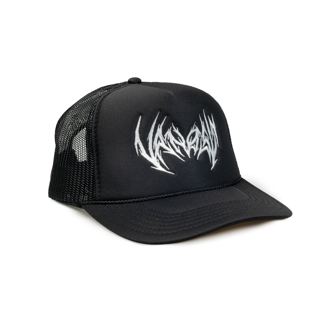 VANOSS® | METAL TRUCKER HAT (BLACK)