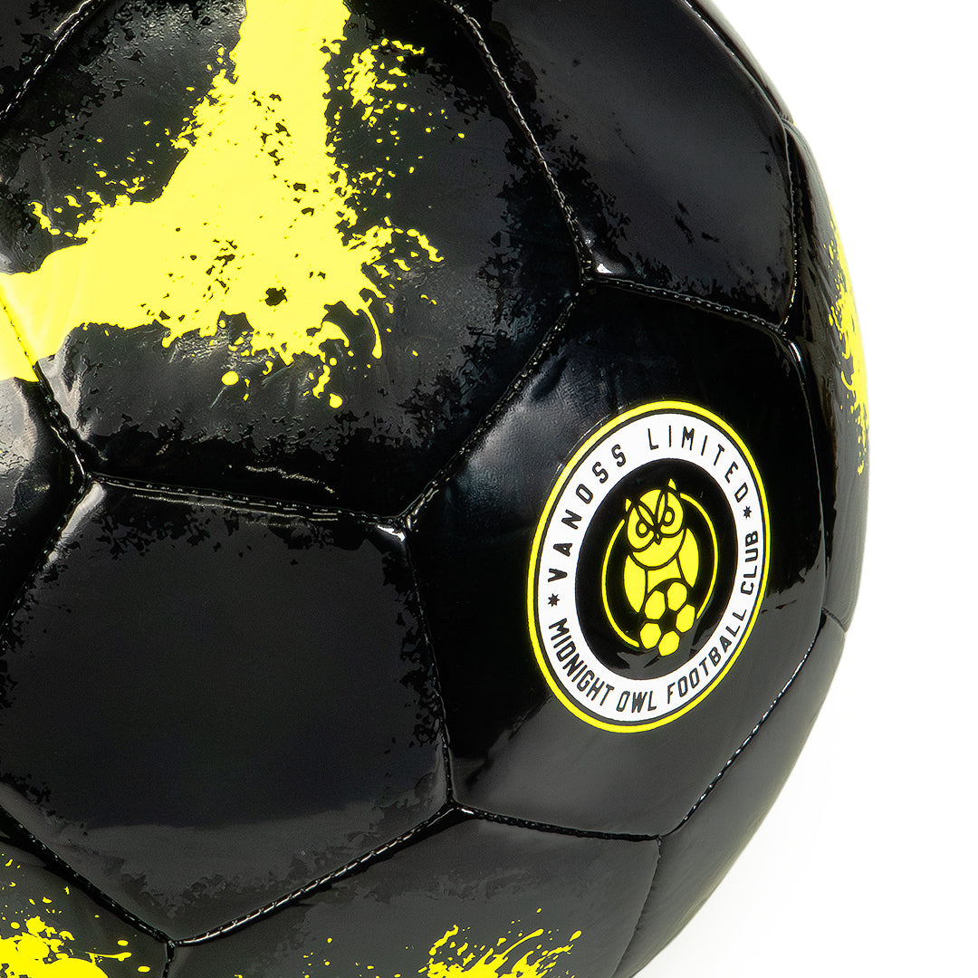 VANOSS® | SOCCER BALL (BLACK/YELLOW)